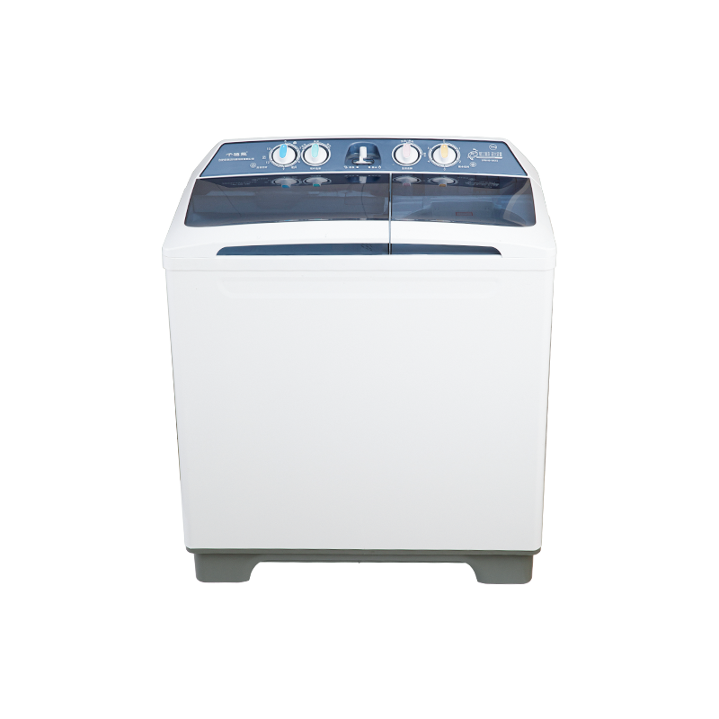 15.0Kg Super Capacity Semi Autoamtic Twin Tub Washing Machine with Transparent Plastic Lids, Wash Lid can be Take Off,One Water Inlet with Selector & Spin Shower, Metal Body with White Color.