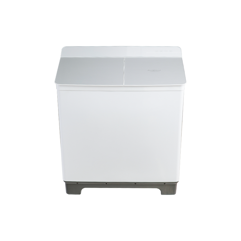 13.0Kg Semi Autoamtic Twin Tub Washing Machine with Toughened Glass Lids with Dampner(Soft Closing Lid),Two Water Inlets with Spin Shower,Double Layers Plastic Body,can be with Metal Inner Wash Tub & Metal Spin Tub.