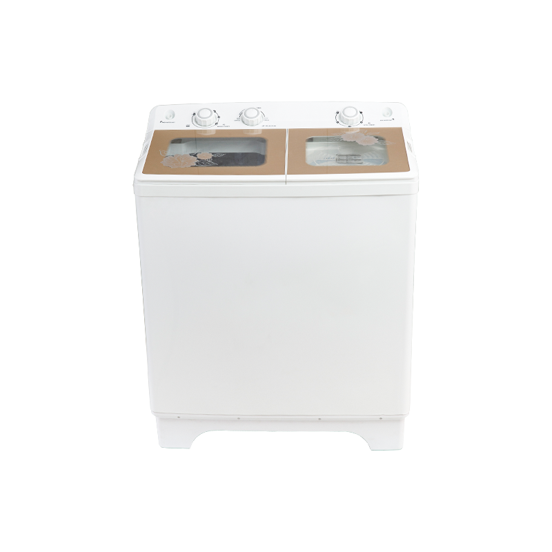 9.2Kg Semi Autoamtic Twin Tub Washing Machine with Toughened Glass Lids, with Super Big Wash Lid, Two Water Inlets with Spin Shower,Double Layers Plastic Body,can be with Metal Inner Wash Tub & Metal Spin Tub.