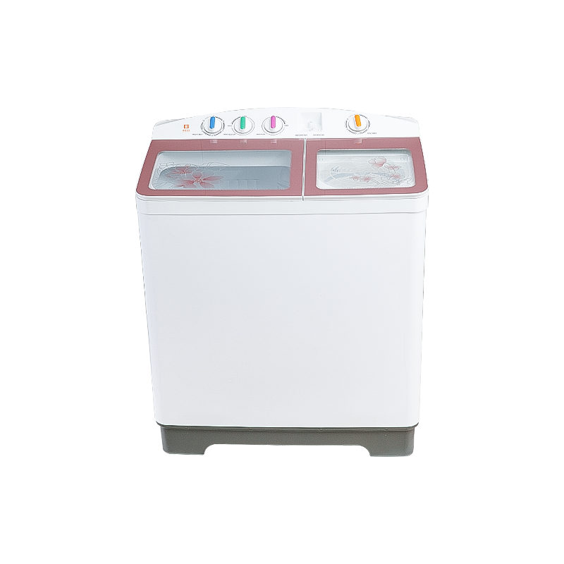 13.0Kg Semi Autoamtic Twin Tub Washing Machine with Toughened Glass Lids with Dampner(Soft Closing Lid),Two Water Inlets with Spin Shower,Double Layers Plastic Body,can be with Metal Inner Wash Tub & Metal Spin Tub.