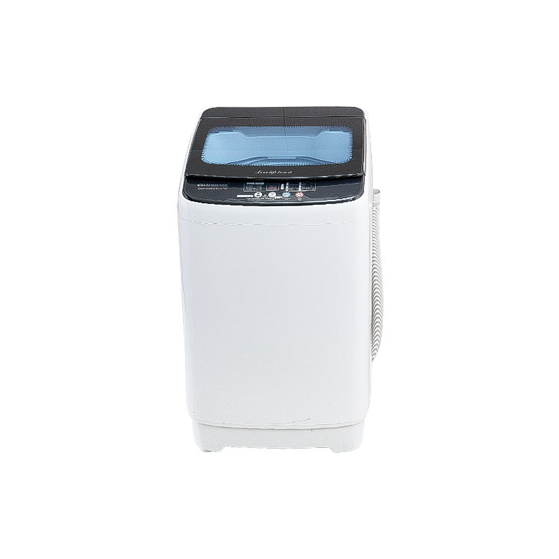 7.5Kg Fully Automatic Top Loading Washing Machine with Dimond Drum，Toughened Glass Lid & Plastic Body, with Memery Back-up & Fuzzy & Child Lock.