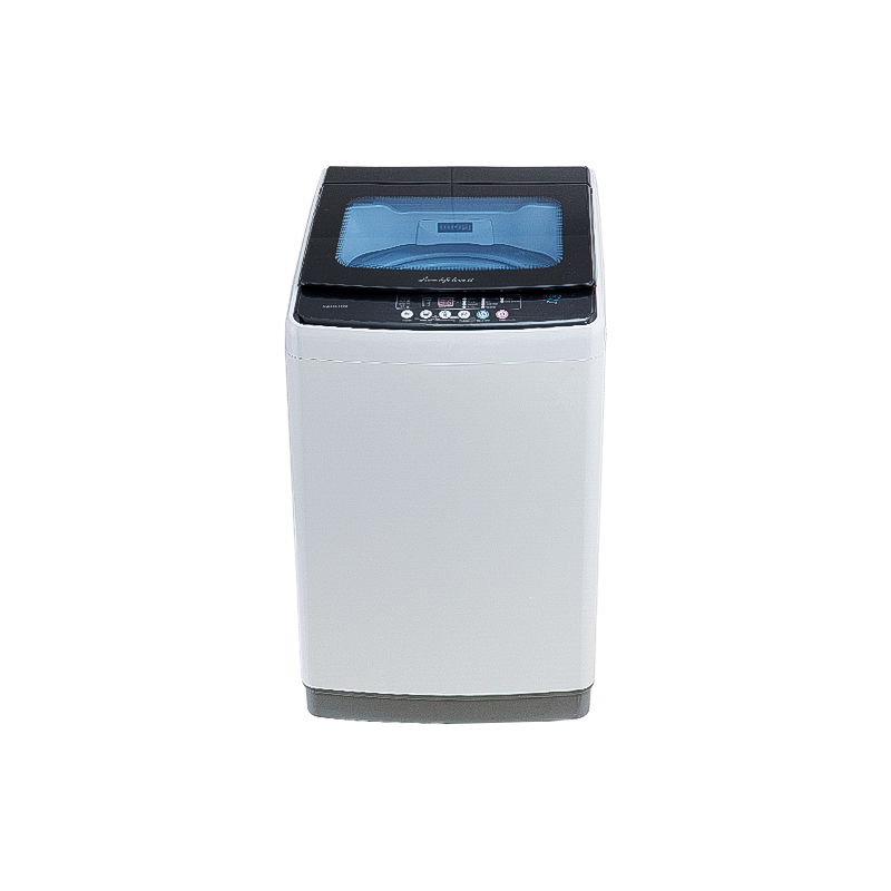 8.5Kg Fully Automatic Top Loading Washing Machine with Dimond Drum，Toughened Glass Lid & Plastic Body, with Memery Back-up & Fuzzy & Child Lock.