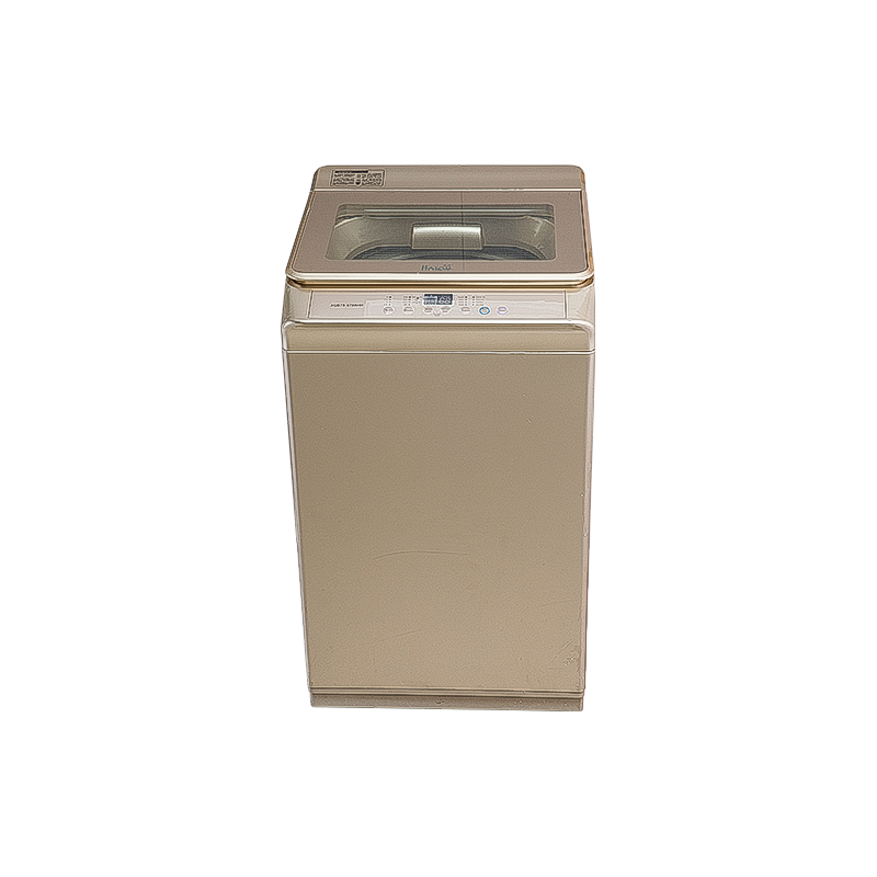 7.8Kg Fully Automatic Top Loading Washing Machine with Dimond Drum， Safety Toughened Glass Top with Dampner(Soft Closing Lid),with Fuzzy，Metal Body, Golden Color，with Child Lock.
