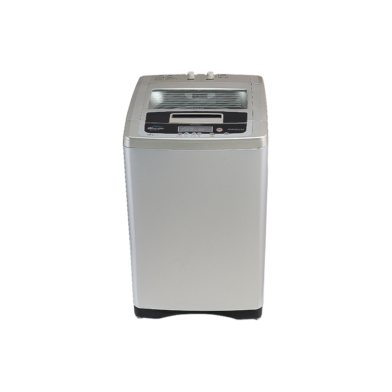 8.0Kg Fully Automatic Top Loading Washing Machine，with Memery Back-up, Safety Toughened Glass & Folded Lid, with Fuzzy, Silver Color